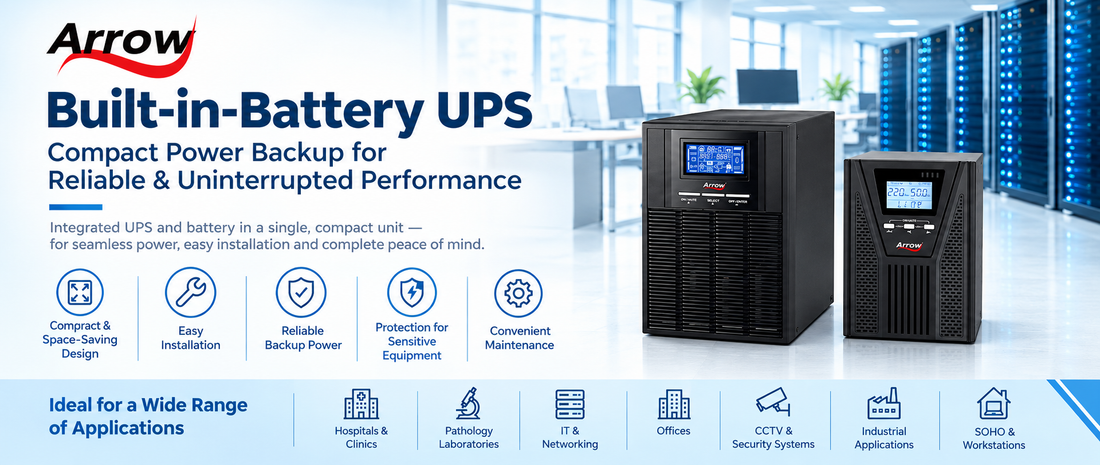 Built-in-Battery UPS: Compact Power Backup for Reliable & Uninterrupted Performance