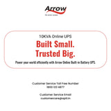 Online Built-in Battery UPS -  10 KVA 10000 W 240 VDC