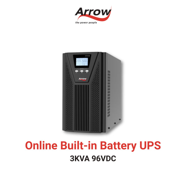 Online Built-in Battery UPS -  - 3 KVA  2400 W 96 VDC