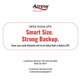 Online Built-in Battery UPS -  6 KVA 6000 W 192 VDC