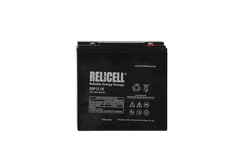 Relicell 18 Ah 12 Volt SMF - VRLA Battery