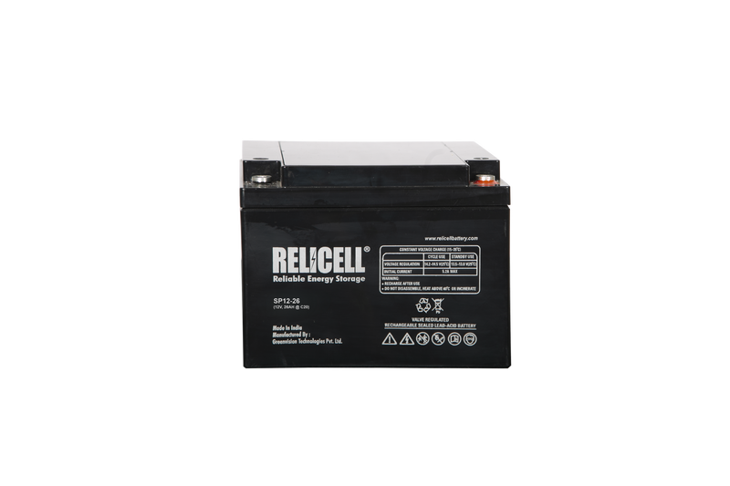 Relicell 26 Ah 12 Volt SMF - VRLA Battery