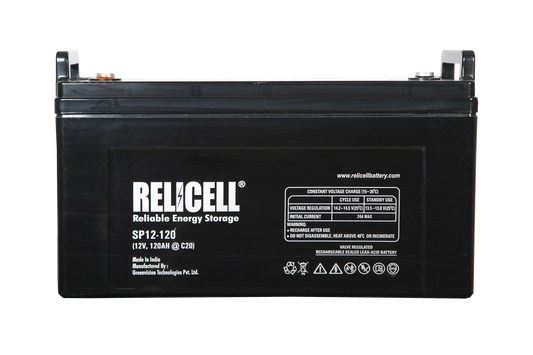 Relicell 120 Ah 12 Volt SMF - VRLA Battery