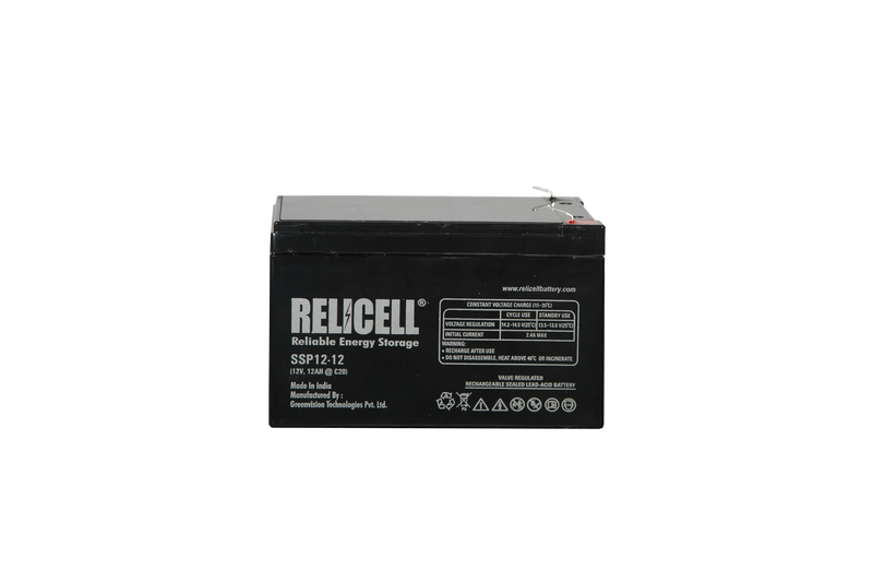 Relicell 12 Ah 12 Volt SMF - VRLA Battery